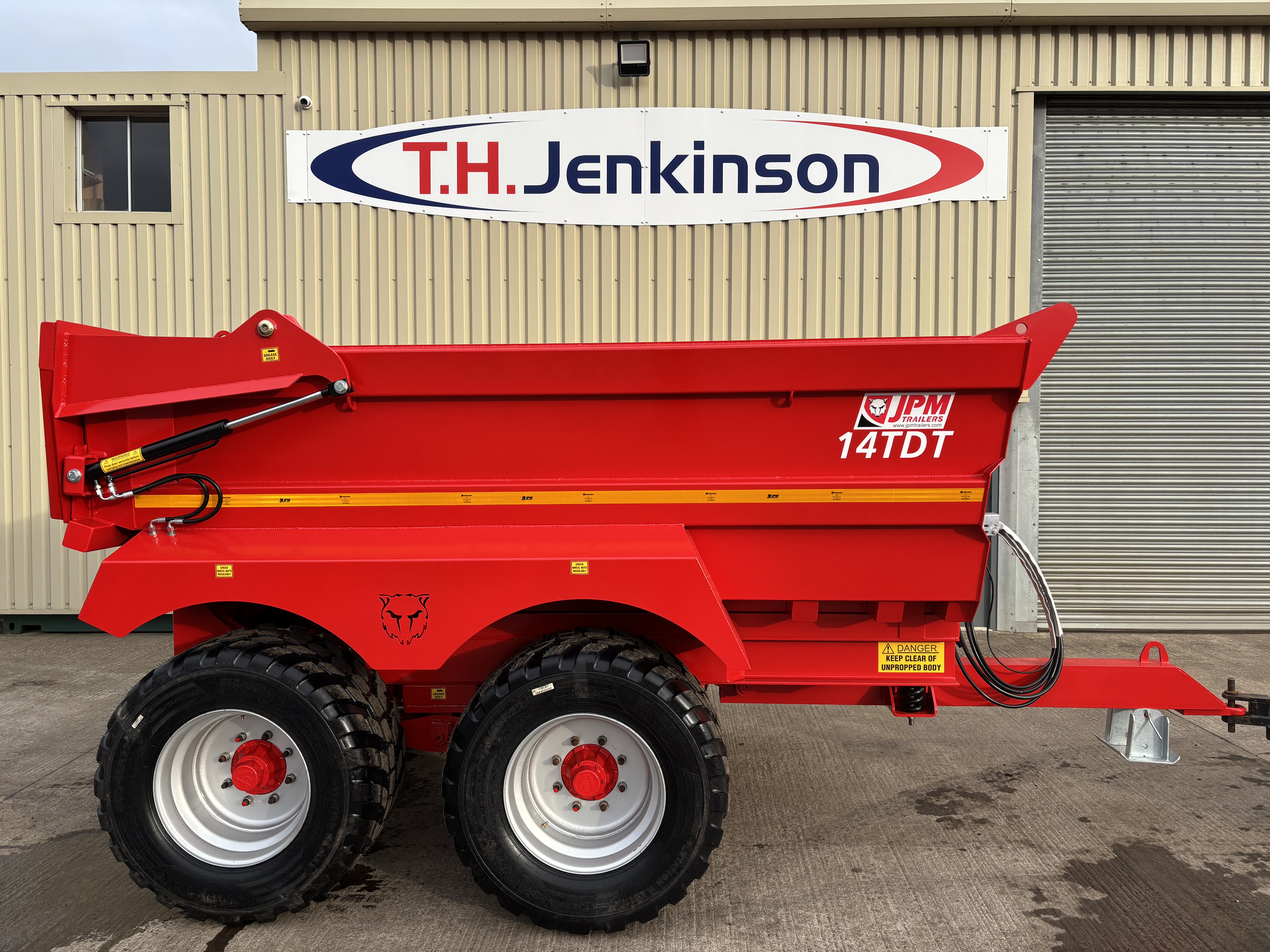 JPM 14 Ton Dump Trailer (Flotation wheels)